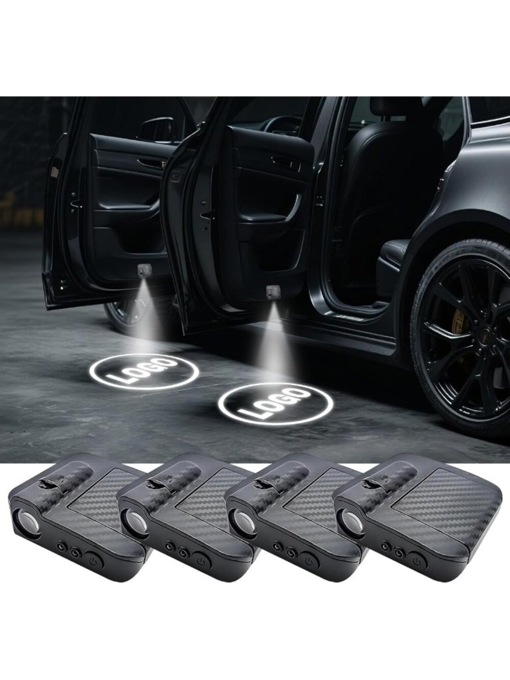 Custom LED Car Door Lights - 3D Projector Welcome Lights, Step Courtesy Lamps